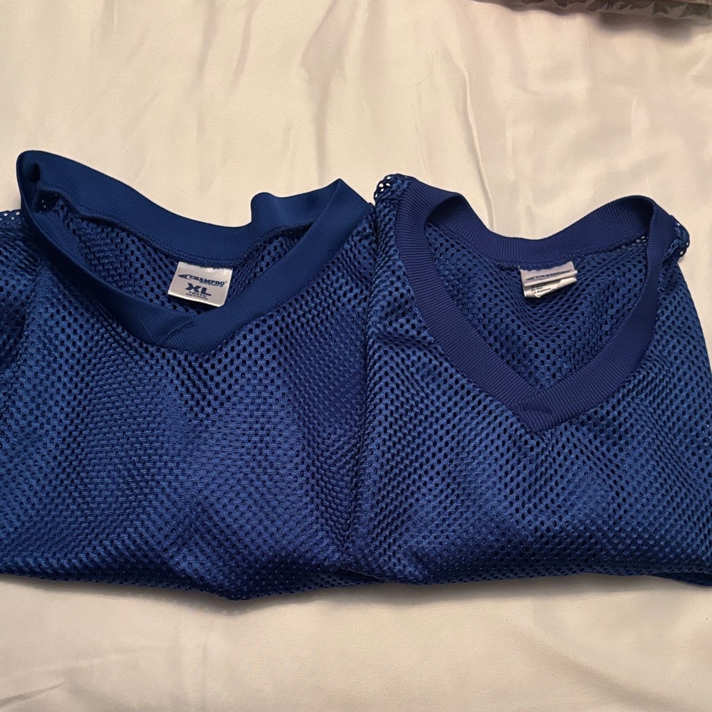 Blue Mesh Athletic Jerseys two